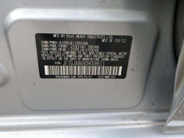 2013 SUBARU IMPREZA - JF1GJAA6XDH008611