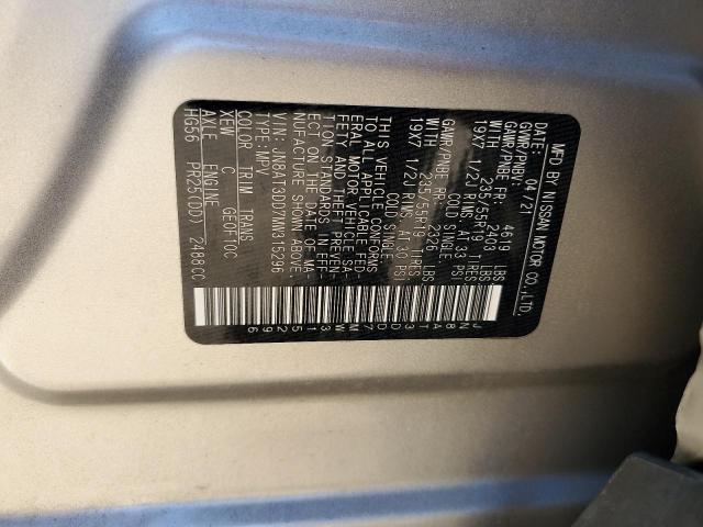 2021 NISSAN ROGUE PLAT JN8AT3DD7MW315296