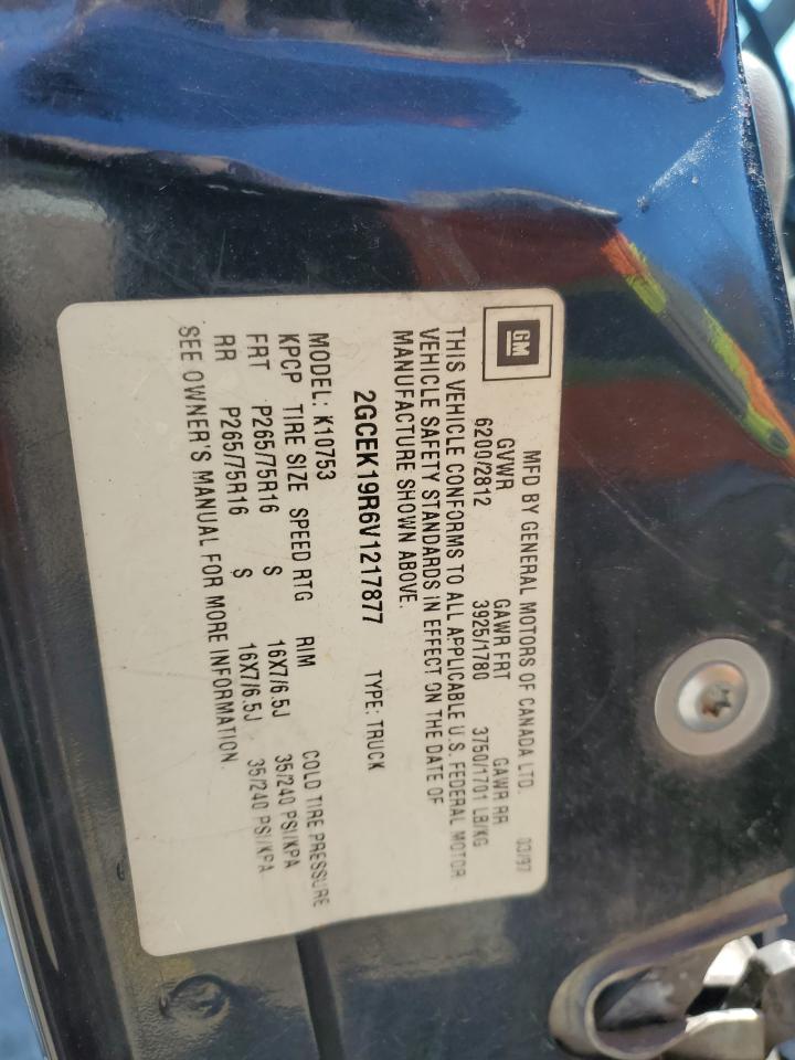 Lot #3279473404 1997 CHEVROLET GMT-400 K1