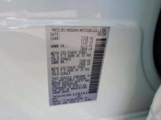 2024 NISSAN MURANO SV 5N1AZ2BJ6RC128343