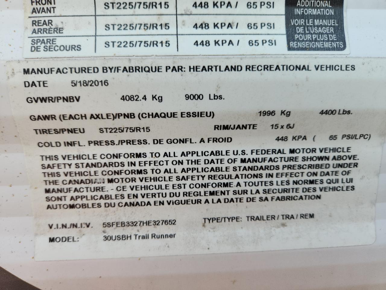 Lot #3291479966 2017 TRAIL KING HEARTLAND