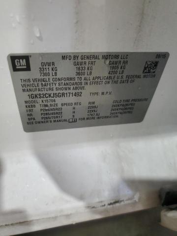 2016 GMC YUKON DENA 1GKS2CKJ5GR171492