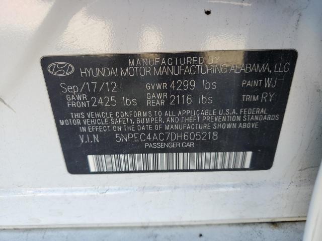 2013 HYUNDAI SONATA SE - 5NPEC4AC7DH605218