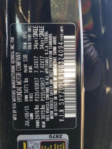 2016 HYUNDAI SANTA FE SPORT 5XYZUDLB3GG324094