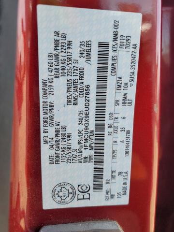 2014 FORD ESCAPE SE - 1FMCU9GX9EUD27856