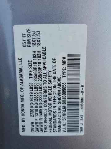 2018 HONDA ODYSSEY TO #3310474079