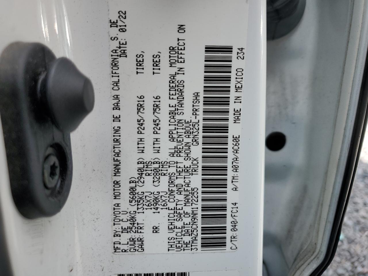 TOYOTA TACOMA DOUBLE CAB