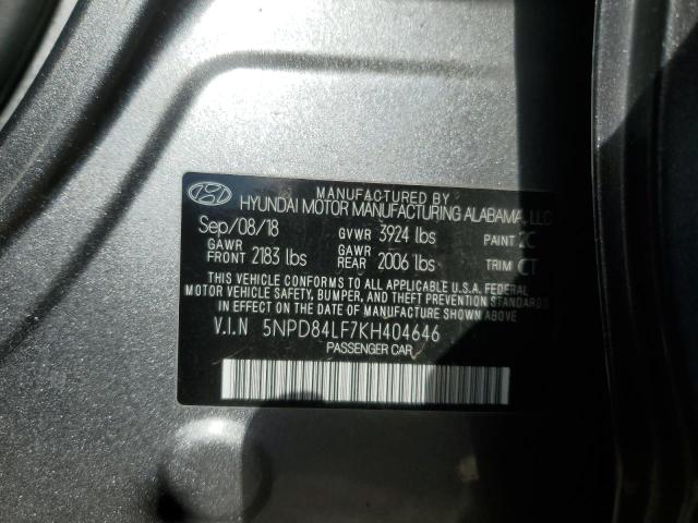 2019 HYUNDAI ELANTRA SE - 5NPD84LF7KH404646