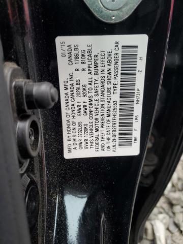 2015 HONDA CIVIC EXL 2HGFB2F97FH525553