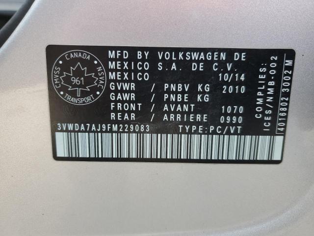 2015 VOLKSWAGEN JETTA TDI 3VWDA7AJ9FM229083