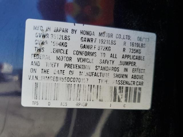 2013 HONDA FIT SPORT - JHMGE8H55DC070157