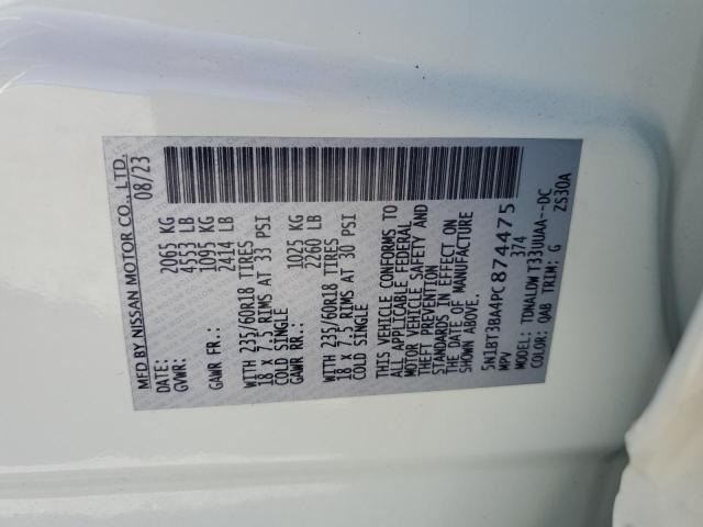 2023 NISSAN ROGUE SV - 5N1BT3BA4PC874475