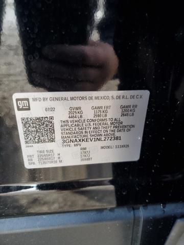 2022 CHEVROLET EQUINOX LT - 3GNAXKEV1NL272381