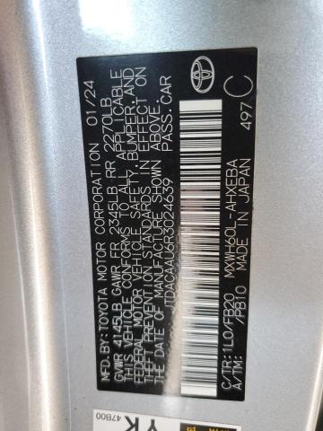 2024 TOYOTA PRIUS LE #3287747159