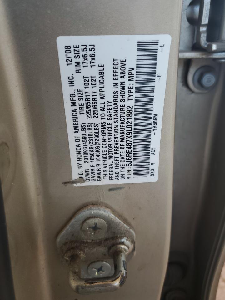 Lot #3293738928 2009 HONDA CR-V EXL