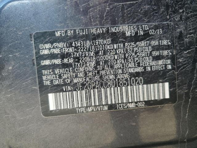 2013 SUBARU XV CROSSTR - JF2GPACC8D1851020