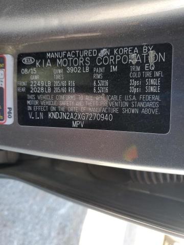 2016 KIA SOUL KNDJN2A2XG7270940