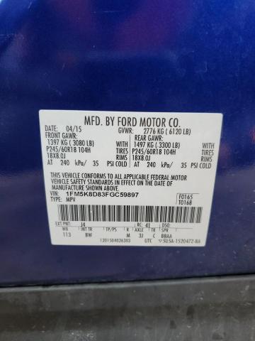 2015 FORD EXPLORER X #3290372785