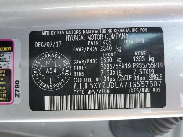 2018 HYUNDAI SANTA FE SPORT 5XYZUDLA7JG557507