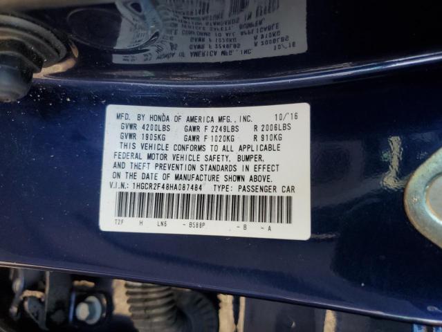 2017 HONDA ACCORD LX - 1HGCR2F48HA087484