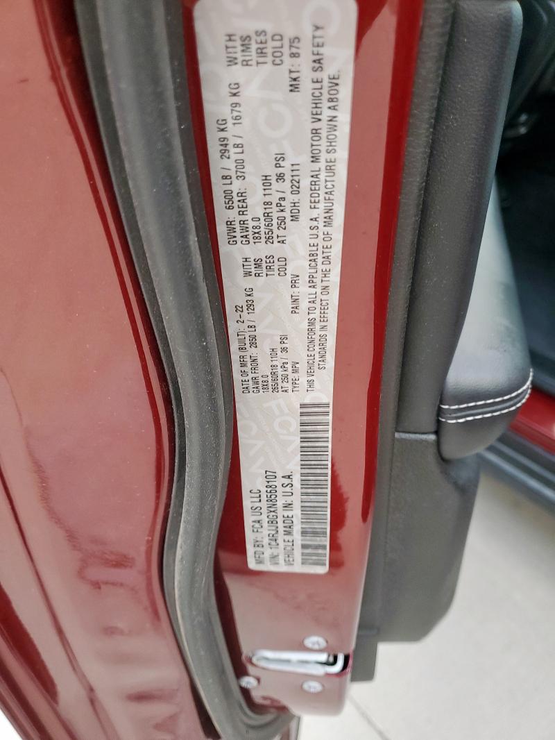 2022 JEEP GRAND CHER 1C4RJJBGXN8568107