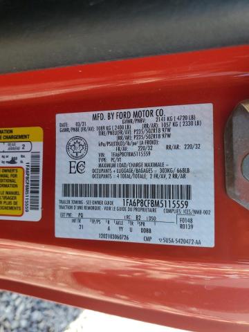 2021 FORD MUSTANG GT #3285596278