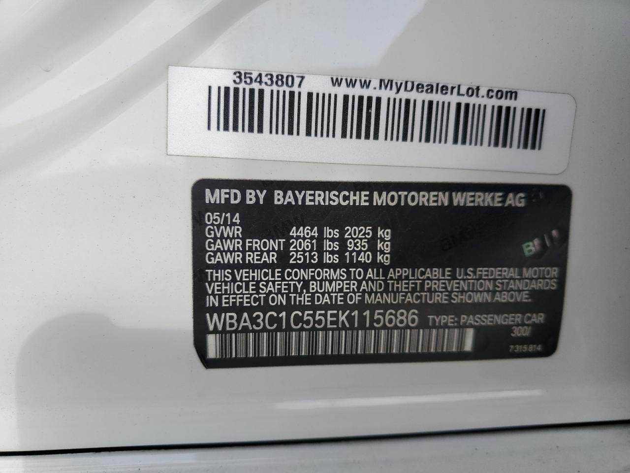 BMW 3 SERIES I SULEV