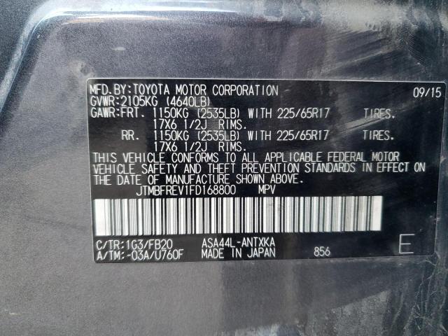 2015 TOYOTA RAV4 LE - JTMBFREV1FD168800