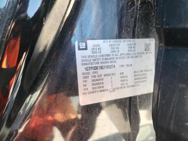 2016 GMC CANYON SLT 1GTP6DE10G1189274