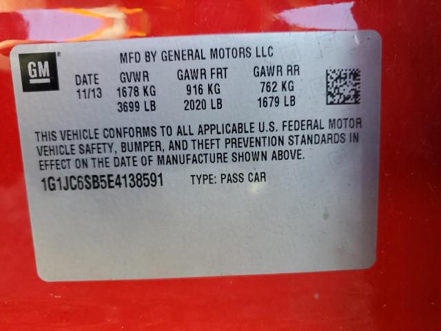 2014 CHEVROLET SONIC #3278834296