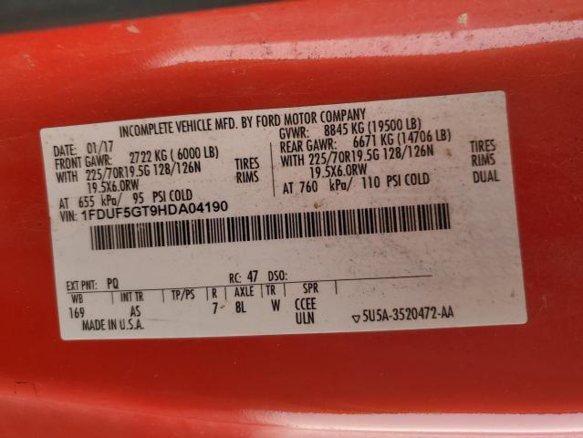 2017 FORD F550 SUPER DUTY #3265934526