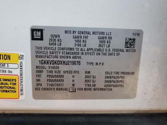 2017 GMC ACADIA LIMITED SLT-2 - 1GKKVSKDXHJ219676