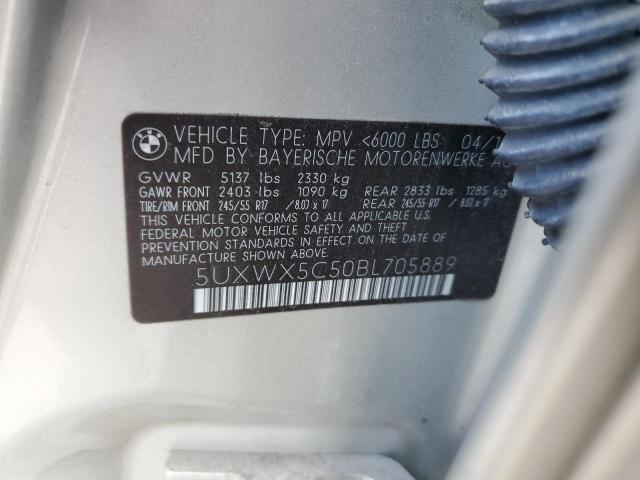 2011 BMW X3 XDRIVE2 - 5UXWX5C50BL705889