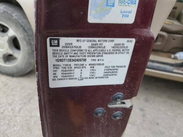 2004 CHEVROLET TRAILBLAZE #3285102386