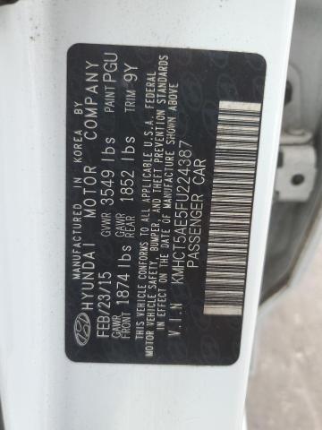 2015 HYUNDAI ACCENT GS KMHCT5AE5FU224387