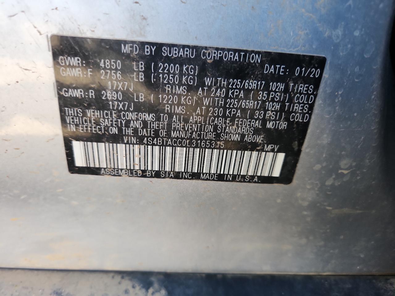 SUBARU OUTBACK PREMIUM