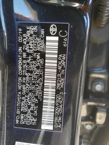 2020 TOYOTA COROLLA LE #3302932601