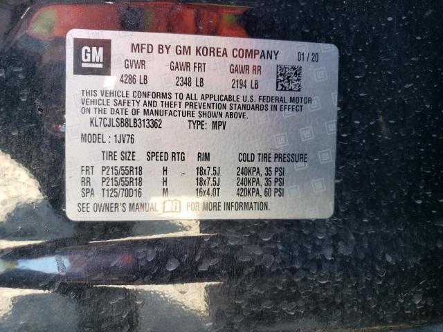 2020 CHEVROLET TRAX 1LT - KL7CJLSB8LB313362