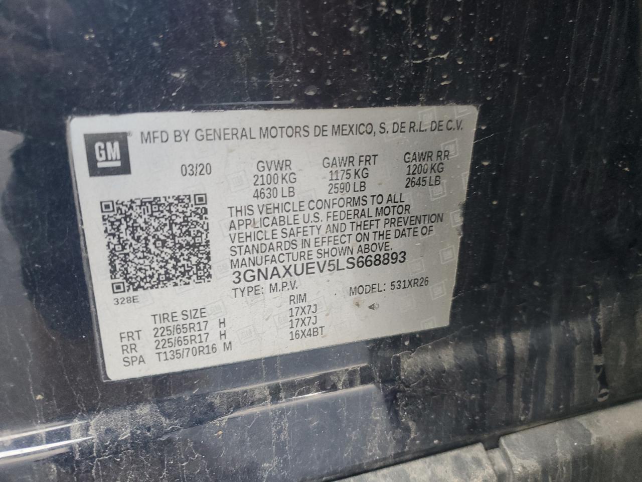 CHEVROLET EQUINOX LT