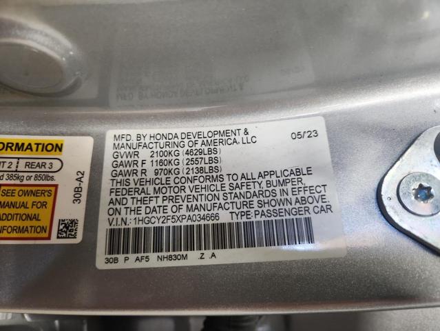 2023 HONDA ACCORD HYB #3302923073