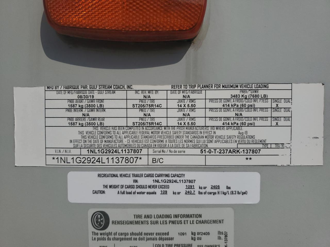 Lot #3290424831 2020 KING GULF STREA