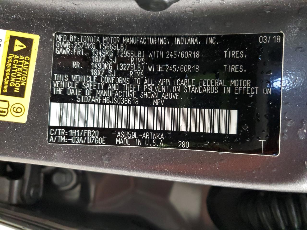 TOYOTA HIGHLANDER LE