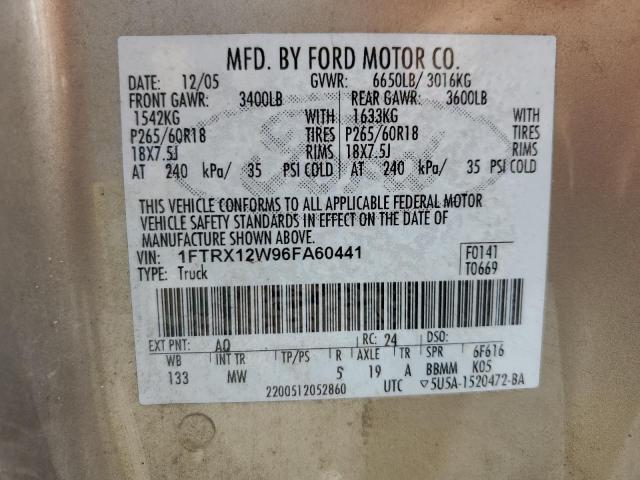 2006 FORD F150 #3304364591