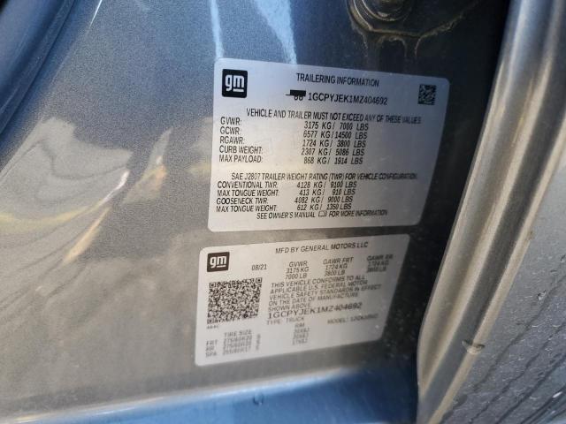 2021 CHEVROLET SILVERADO #3286531150