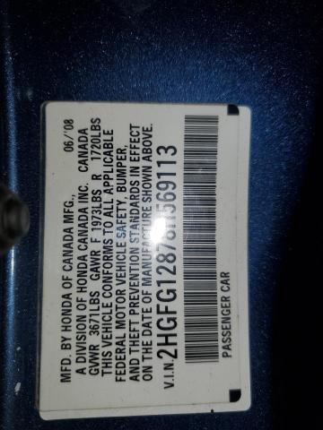 2008 HONDA CIVIC EX #3301986433