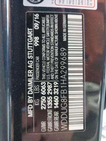 2017 MERCEDES-BENZ S 550 4MATIC WDDUG8FB1HA299689