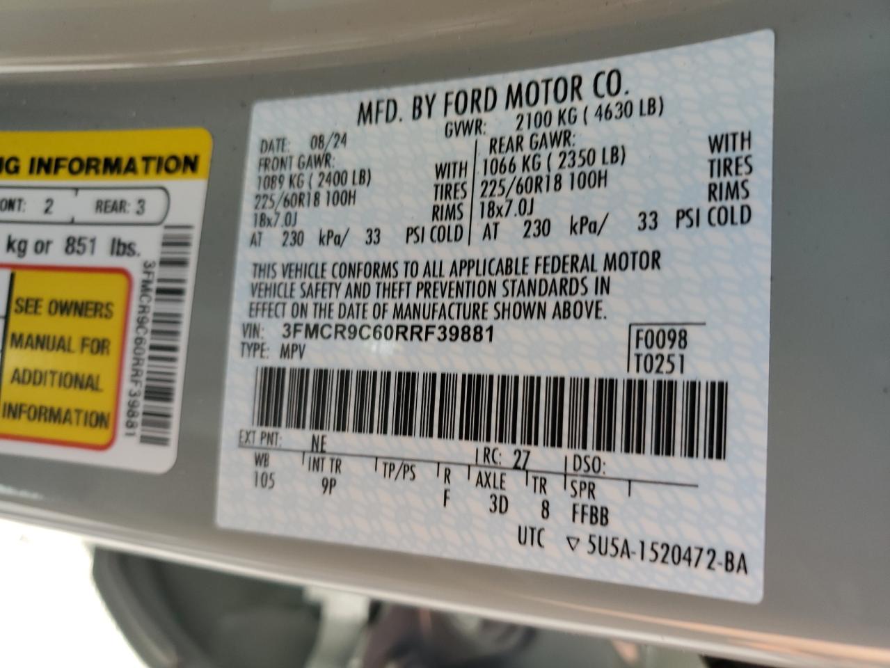 FORD BRONCO SPORT OUTER BANKS