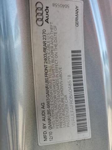 2011 AUDI A5 PREMIUM - WAULFAFR0BA048518