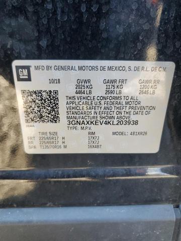 2019 CHEVROLET EQUINOX LT - 3GNAXKEV4KL203938