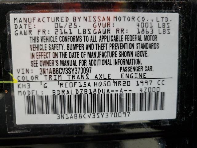 2025 NISSAN SENTRA SV 3N1AB8CV3SY370097